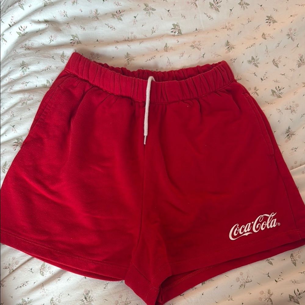 Coca Cola Women's Vibrant Red Athletic Shorts